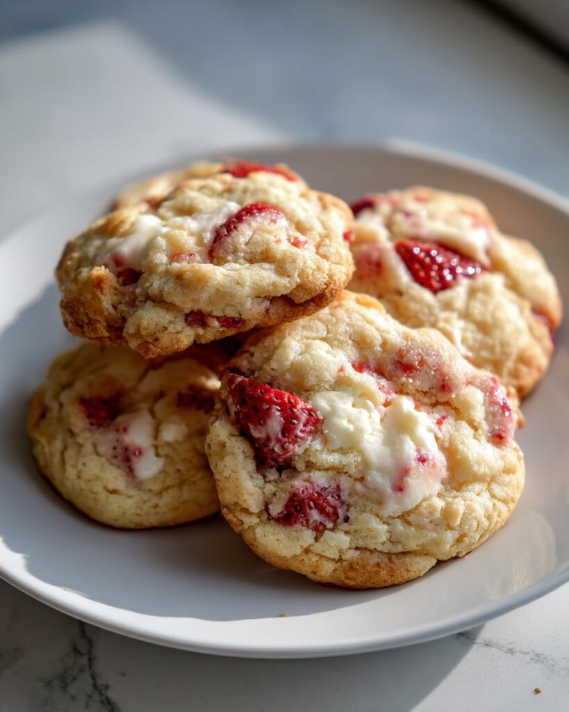 Strawberry Cheesecake Cookies
