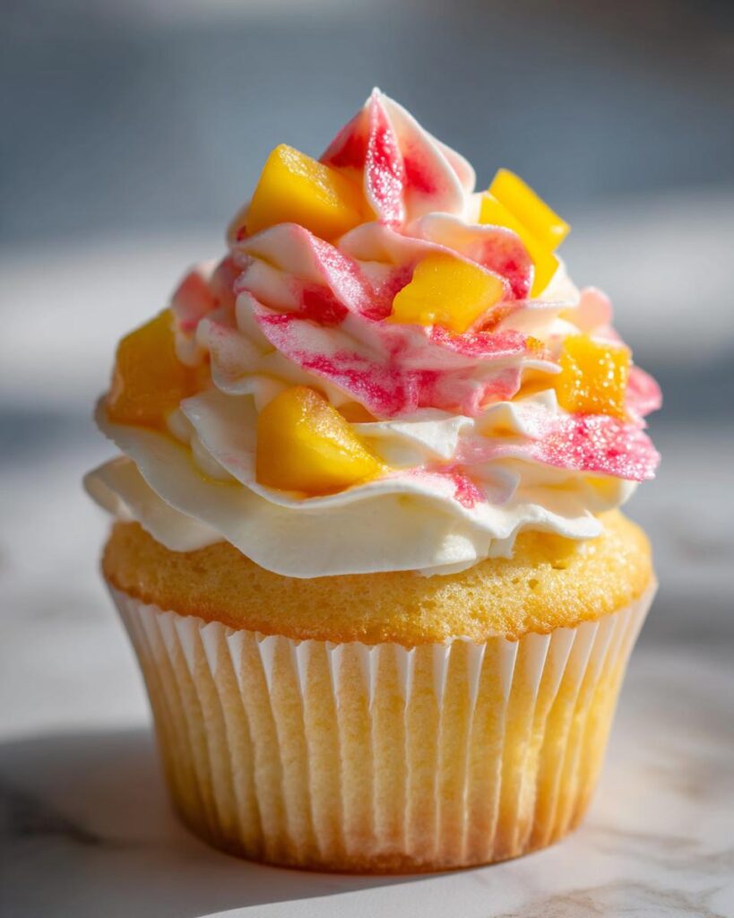 Strawberry Mango Cupcakes