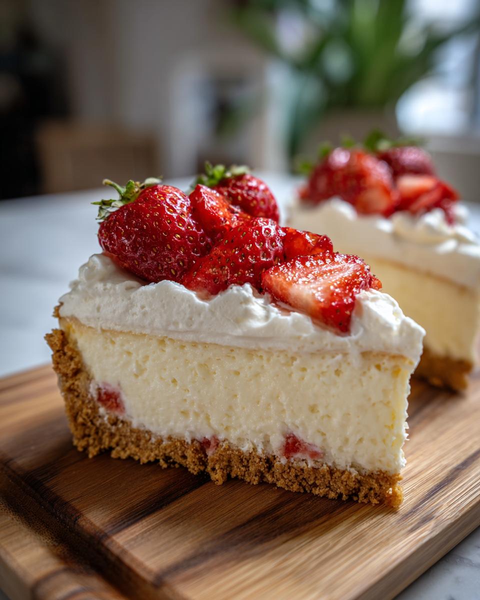 Strawberry Shortcake Cheesecake Bliss