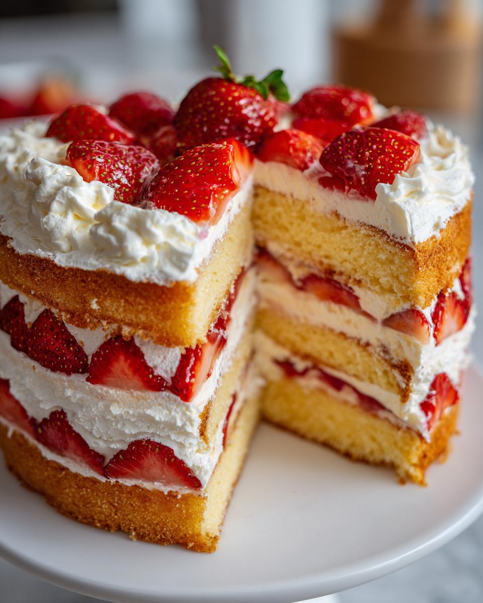 Strawberry Shortcake Layer Cake