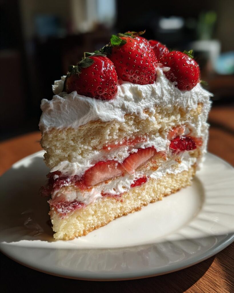 Strawberry Shortcake Layer Sponge Cake