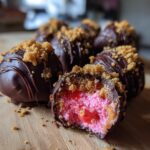 Strawberry Velvet Cheesecake Truffles