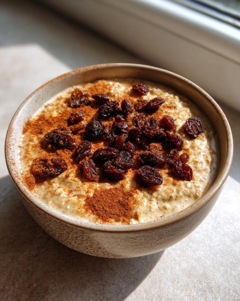 Vegan Cinnamon Roll Overnight Oats