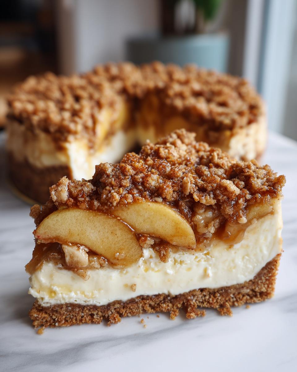 apple crisp cheesecake delight recipe