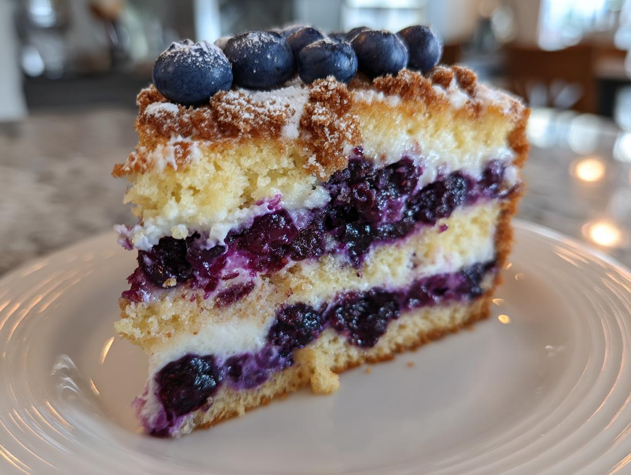 blueberry sour cream coffee cake recipe