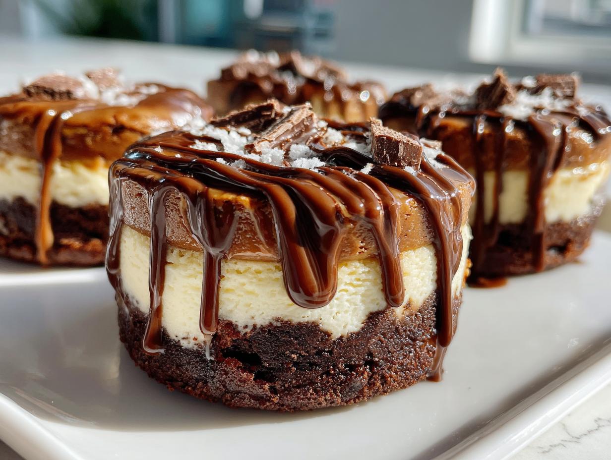 brownie bottom mini cheesecake