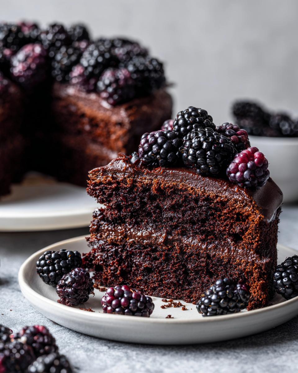 chocolate blackberry cake recipe
