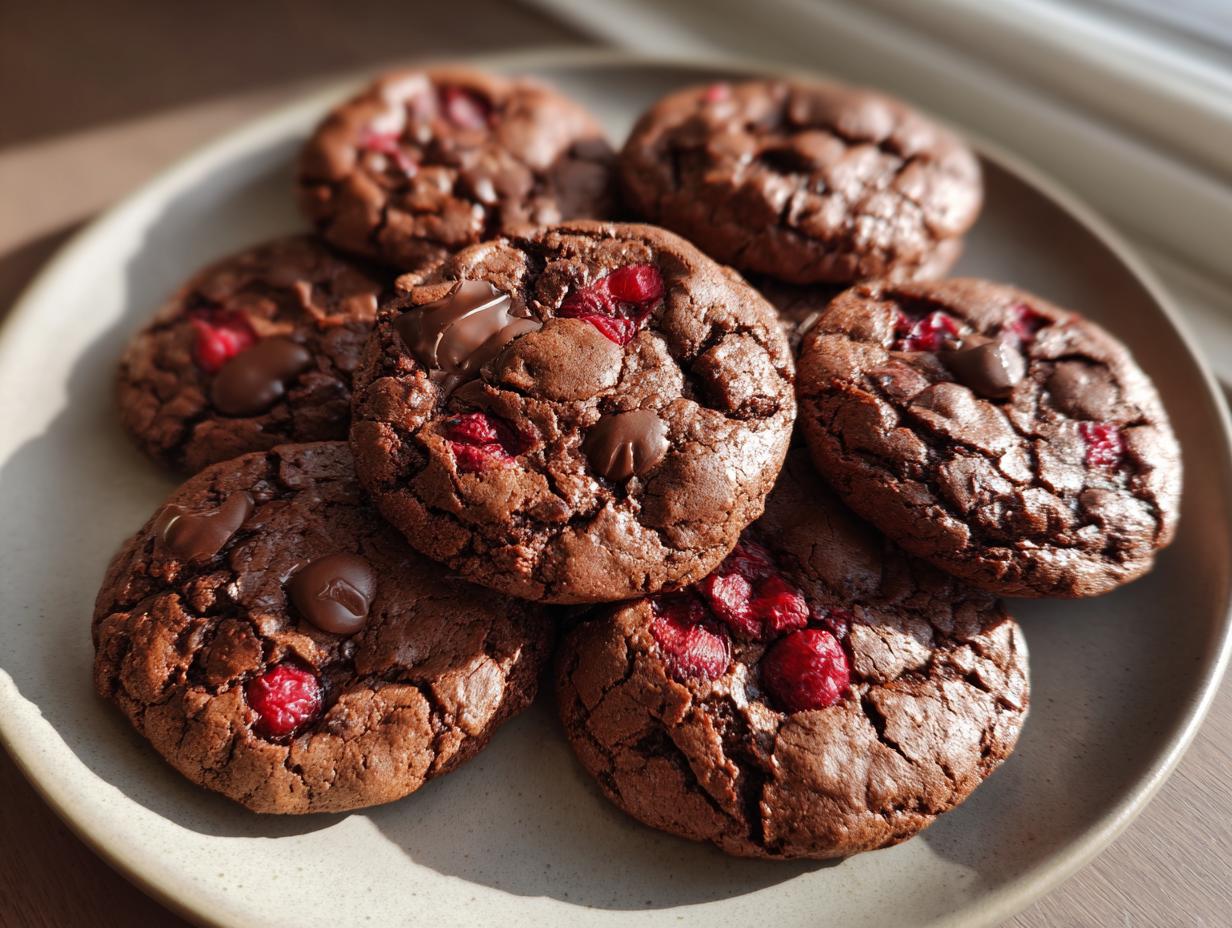 chocolate cherry cookies