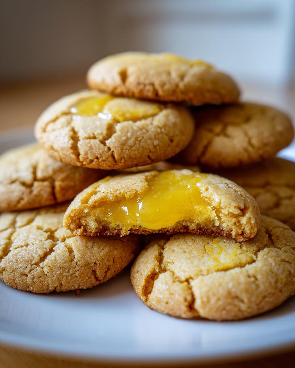 gluten free lemon curd cookies recipe