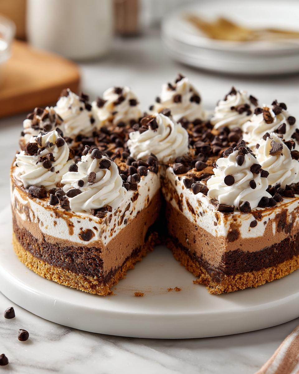 no bake brownie batter cheesecake - detail 1