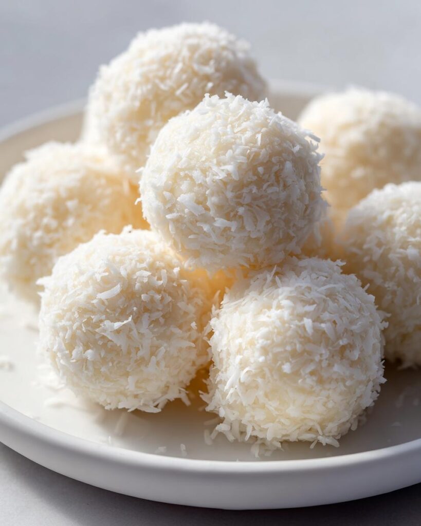 no bake coconut cream balls