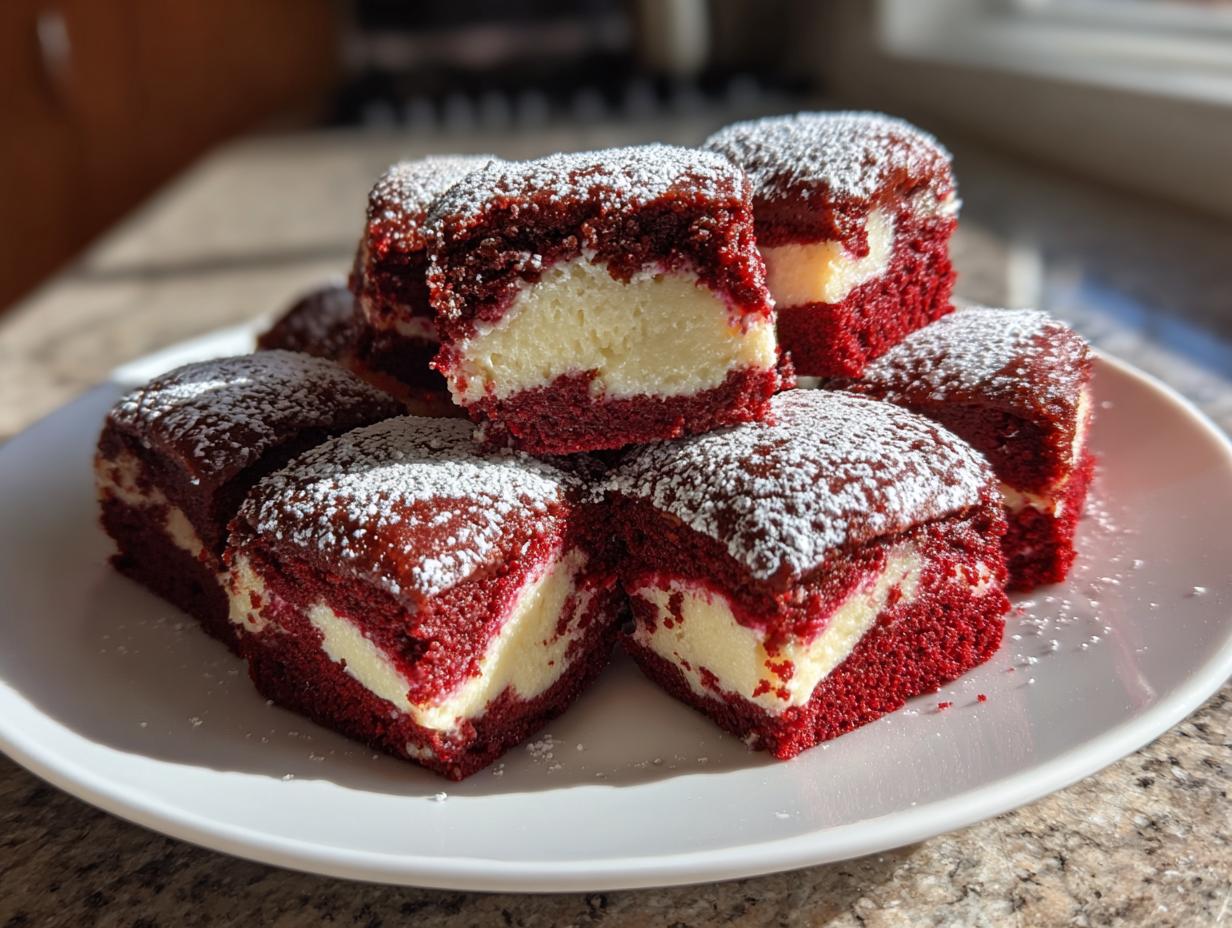 red velvet cheesecake bites - detail 1