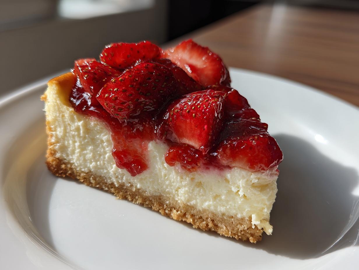 strawberry cheesecake recipe - detail 1