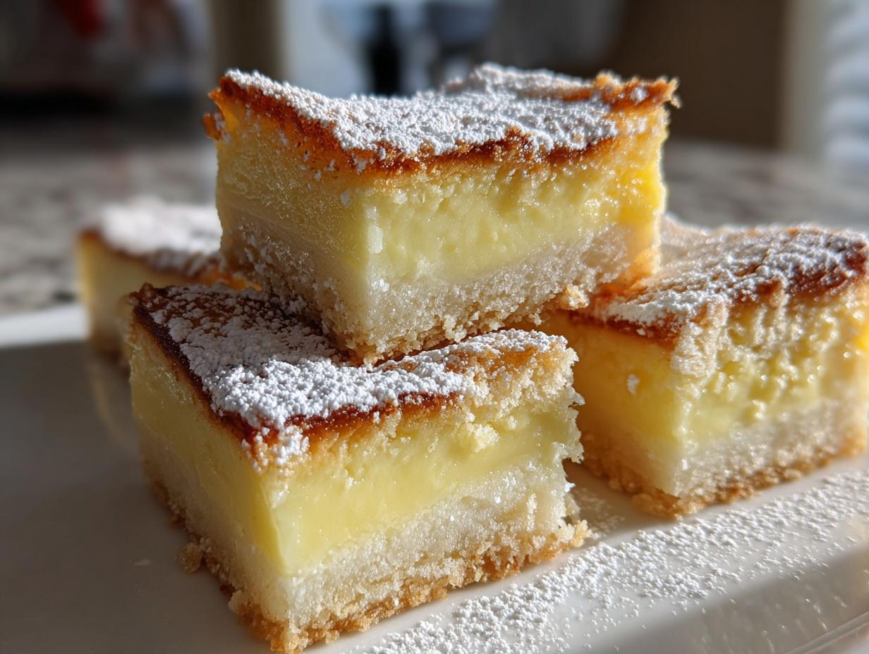 vanilla custard cream squares recipe - detail 1