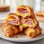 Baked Ham and Cheese Croissants