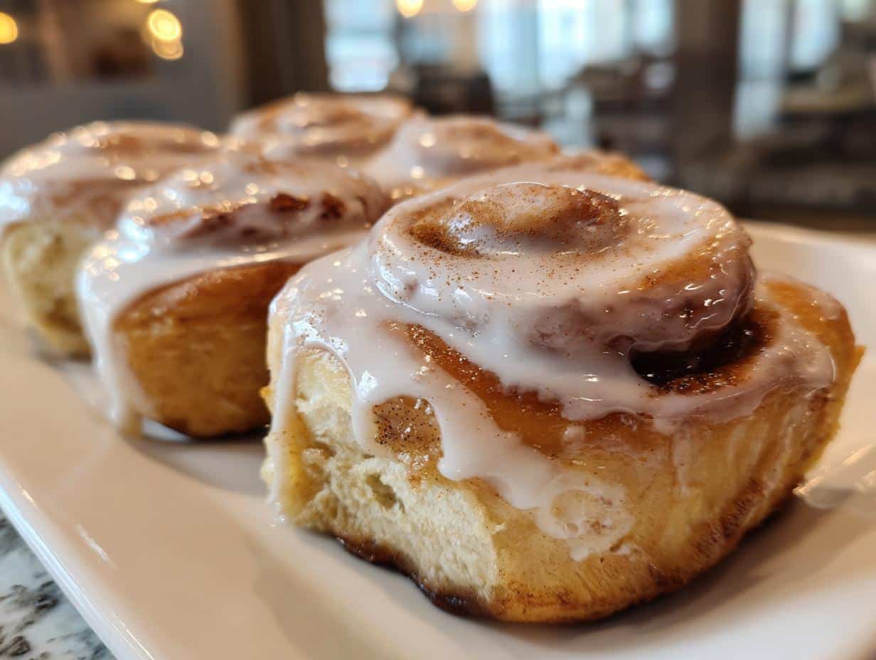 Banana Bread Cinnamon Rolls With Cream Cheese Frosting - detail 1