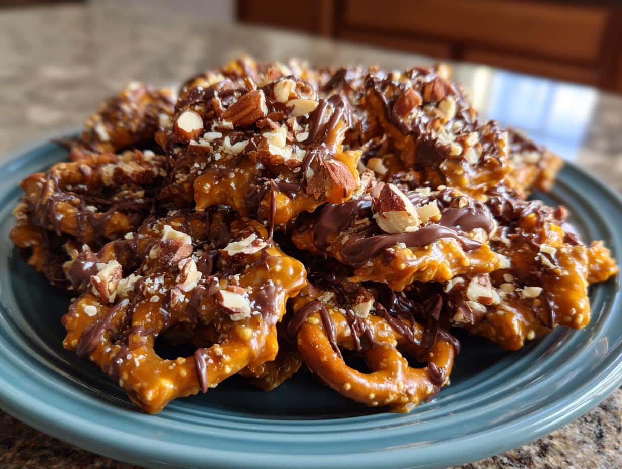 Butter Toffee Pretzels Recipe - detail 1