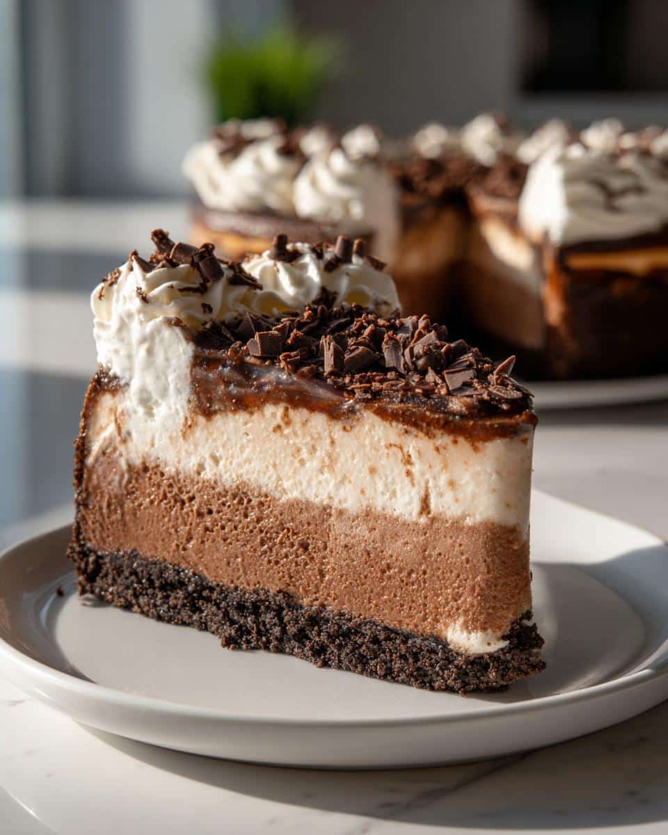 Cappuccino Fudge Cheesecake