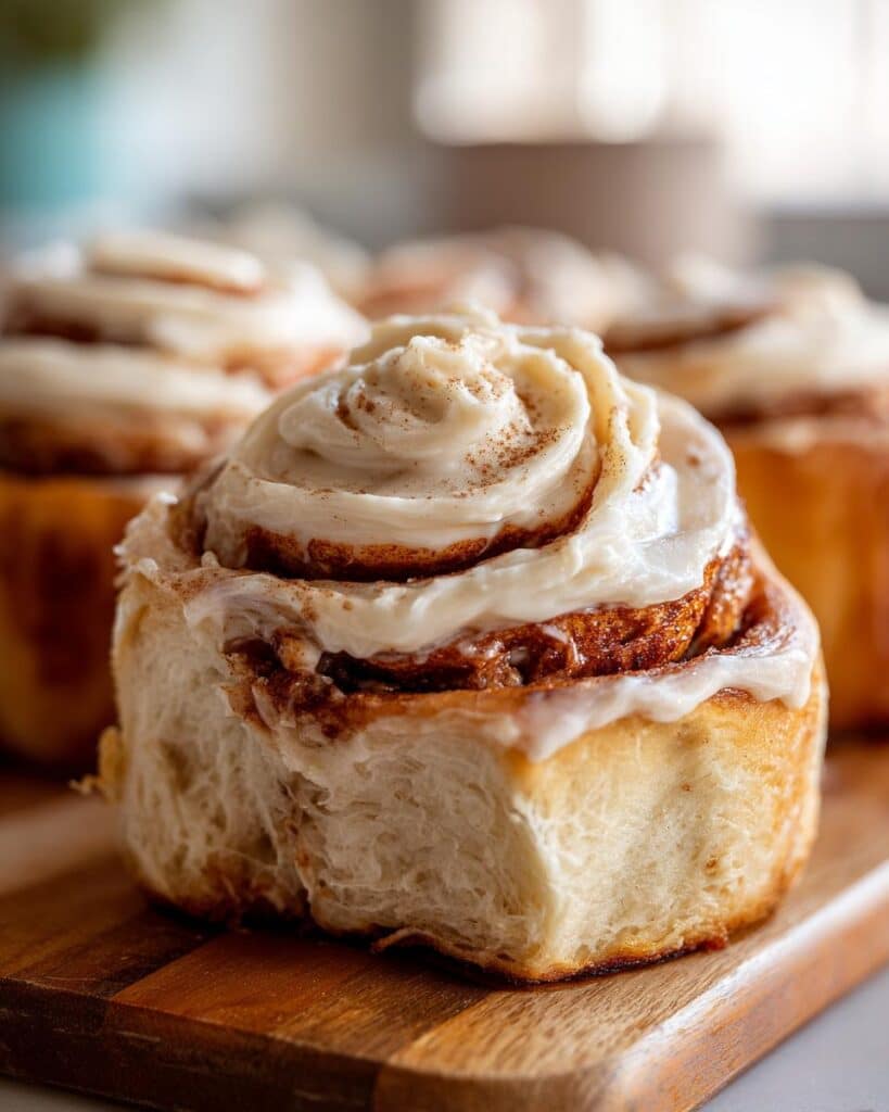 Chai Cinnamon Rolls with Creamy Frosting