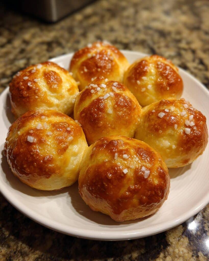 Cheddar Stuffed Soft Pretzel Bites
