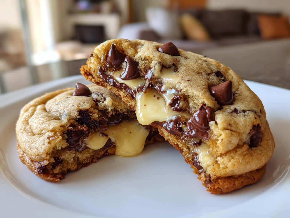 Cheesecake Stuffed Chocolate Chip Cookies - detail 1