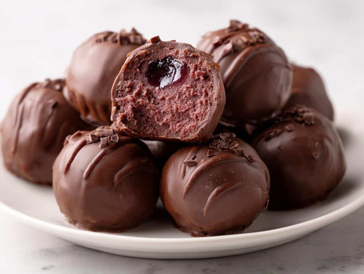 Cherry Mash Truffles - detail 1
