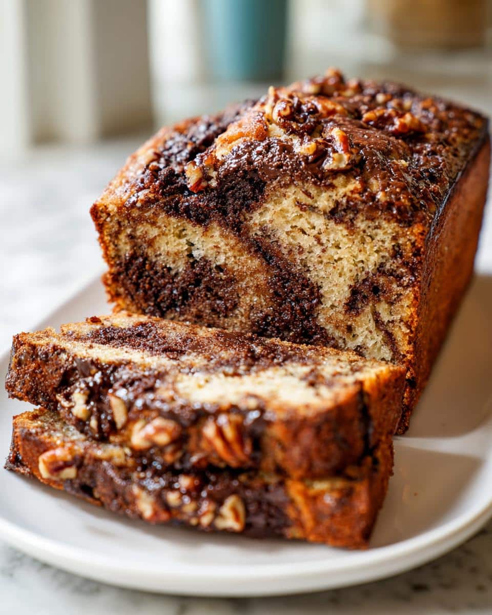 Chocolate Butter Pecan Pound Cake