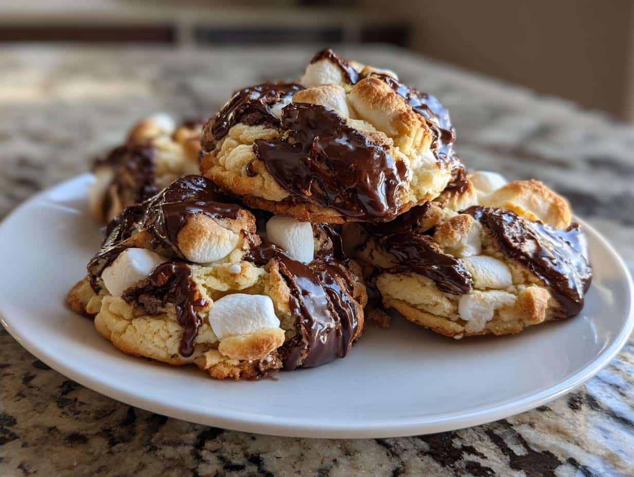 Chocolate Marshmallow Swirl Cookies - detail 1