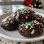 Chocolate Mint Christmas Cookies