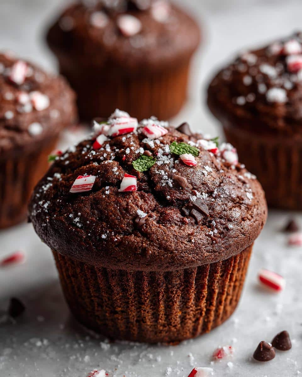 Chocolate Peppermint Muffins