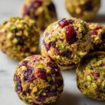 Cranberry Pistachio Protein Bites