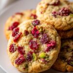 Cranberry Pistachio Shortbread Cookies