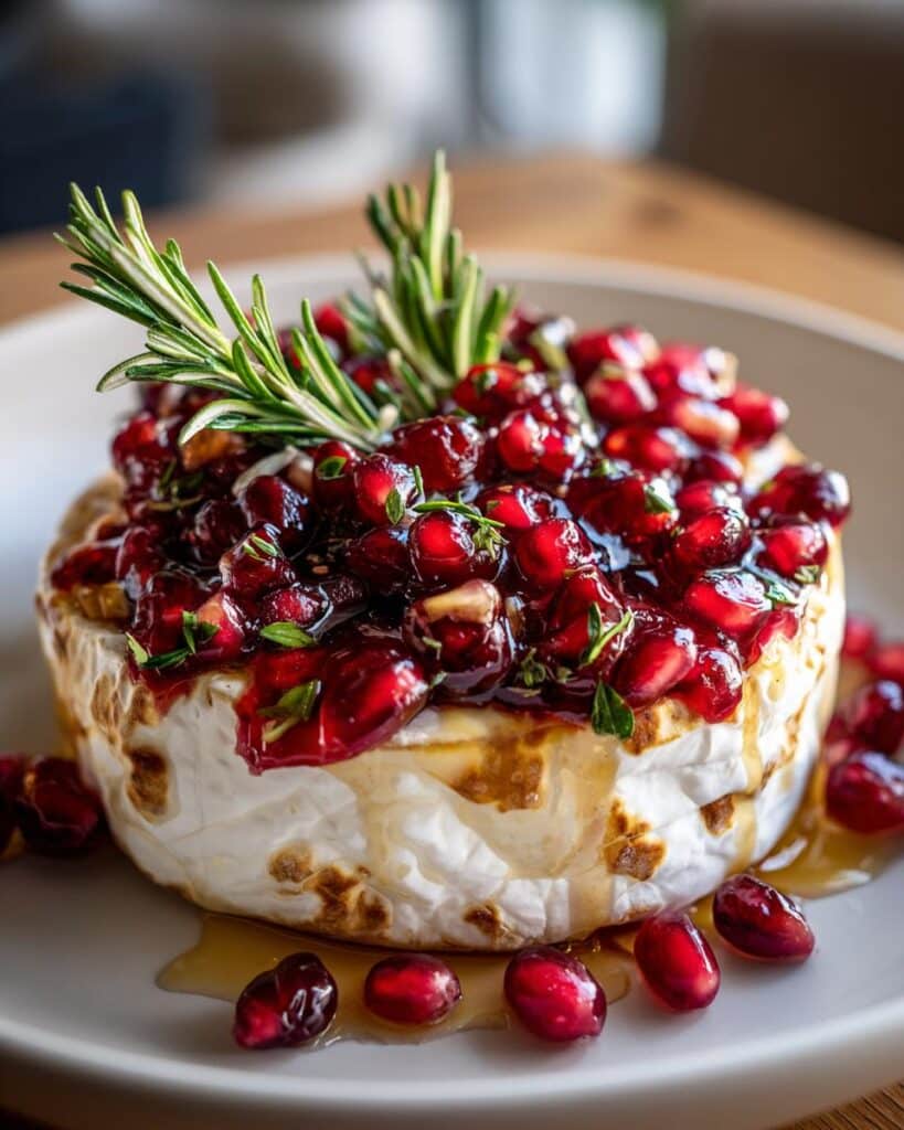 Cranberry Pomegranate Baked Brie