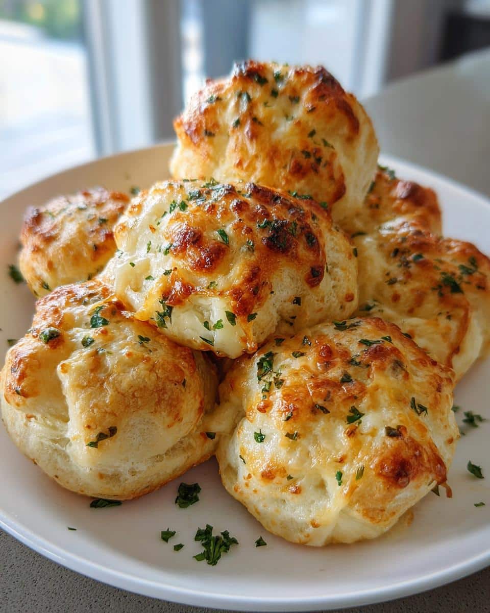 Garlic Herb Cheese Bombs