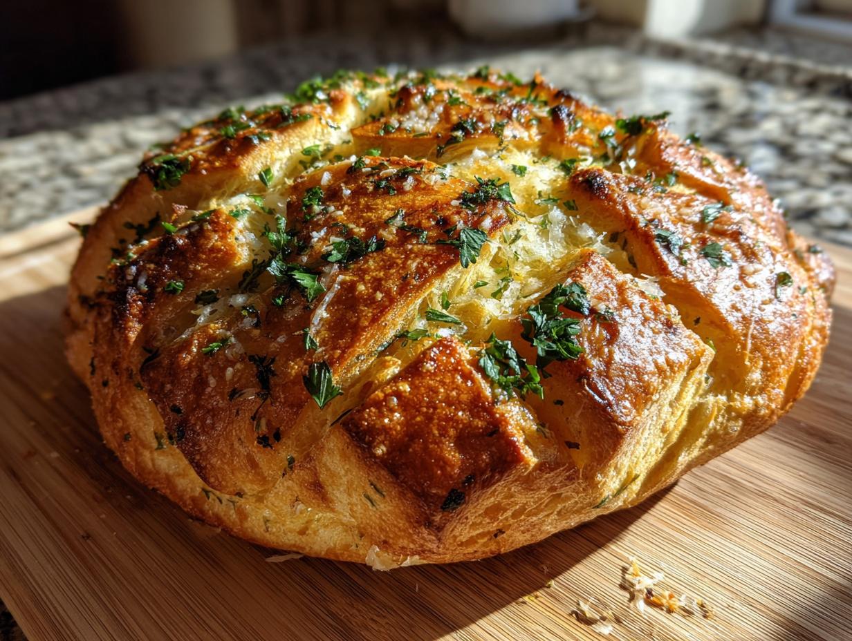Garlic Parmesan Snowflake Bread Recipe - detail 1