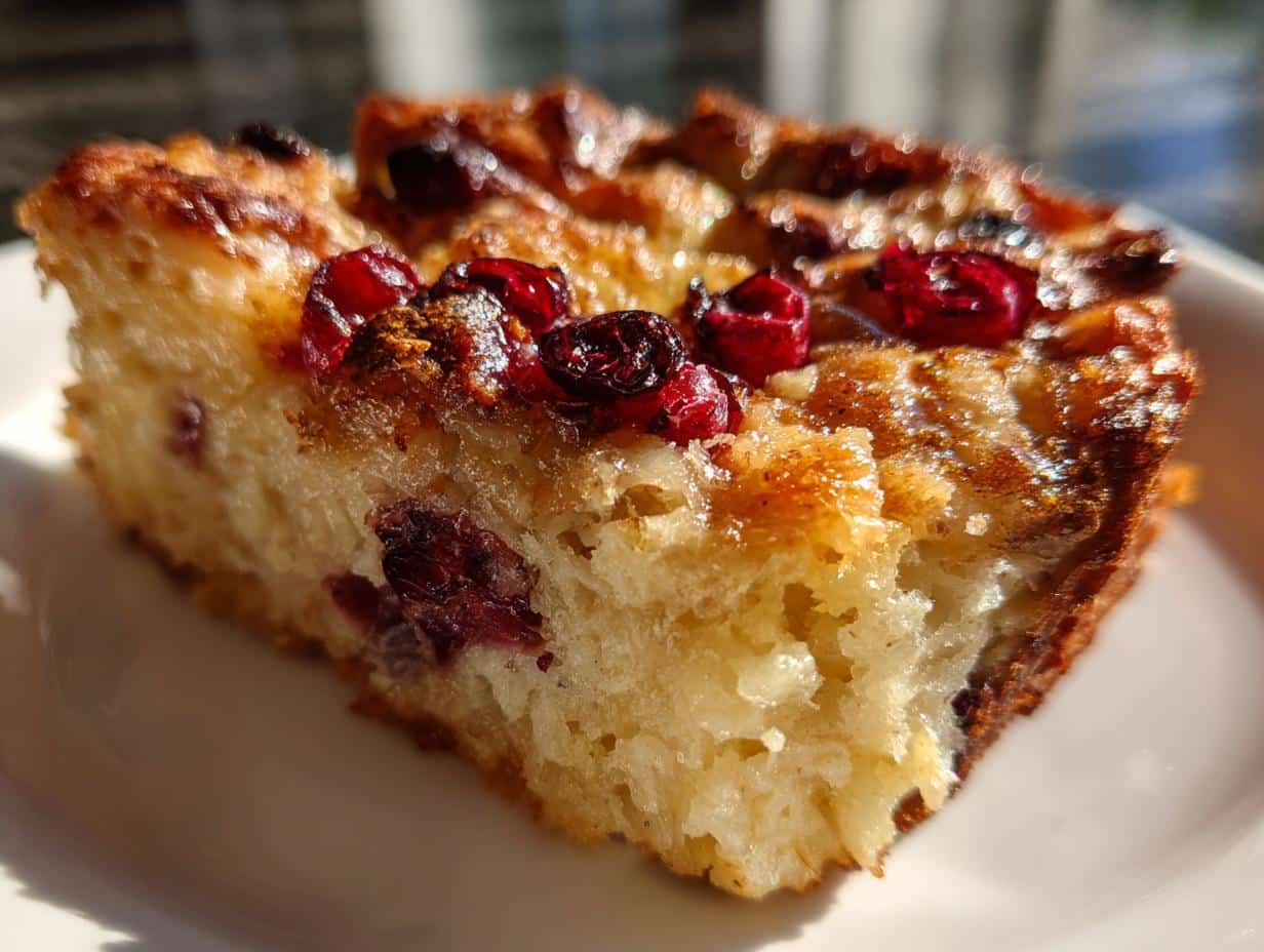 Maple Cranberry Bread Pudding Recipe - detail 1