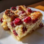 Maple Cranberry Bread Pudding Recipe