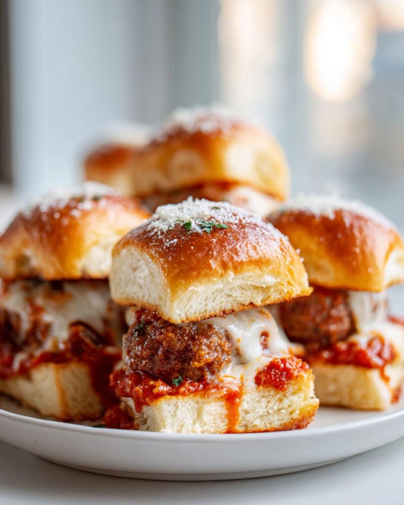 Meatball Parmesan Sliders