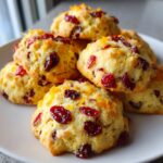 Orange Cranberry Shortbread Cookies