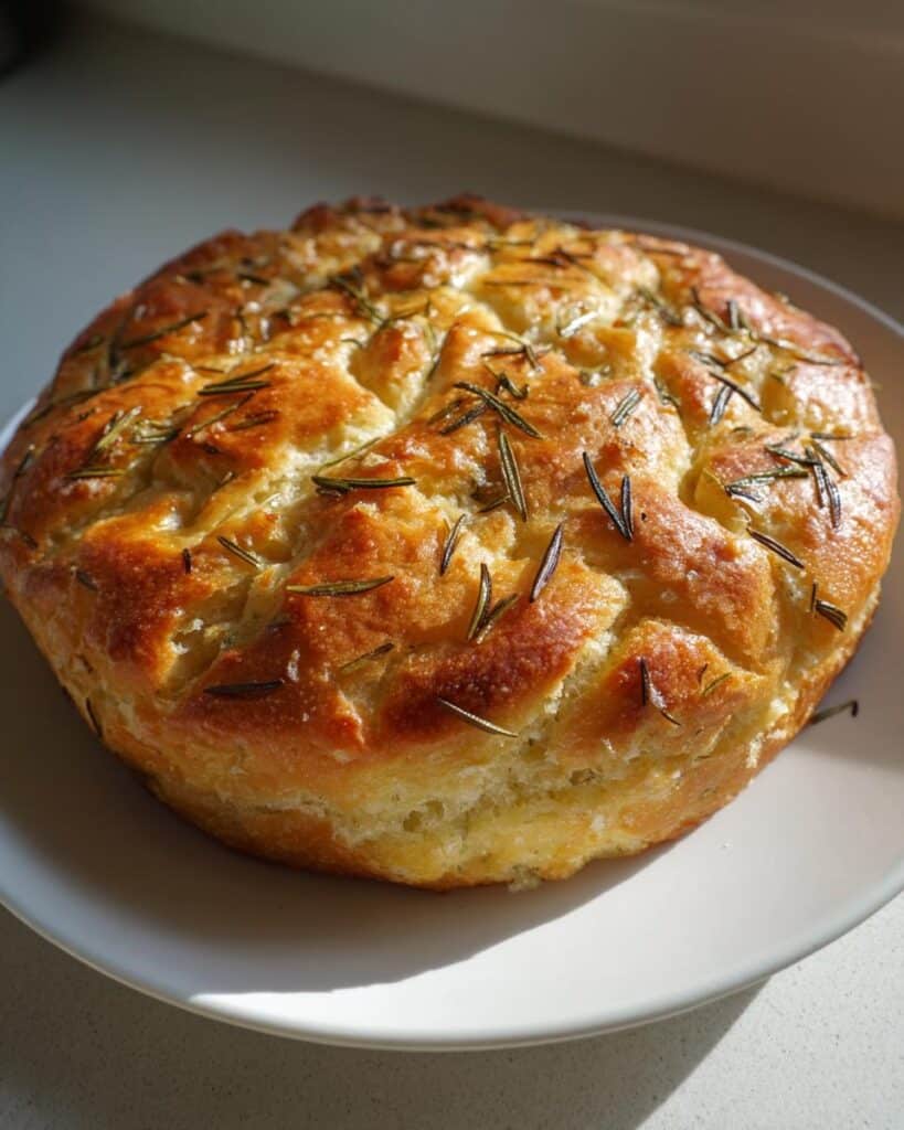 Rosemary Sea Salt Skillet Bread Recipe