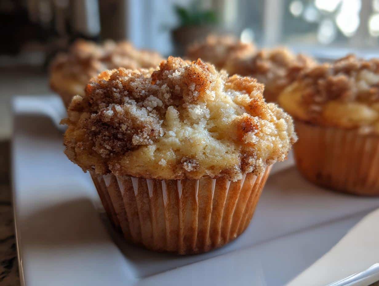 Soft Apple Crumble Muffins - detail 1