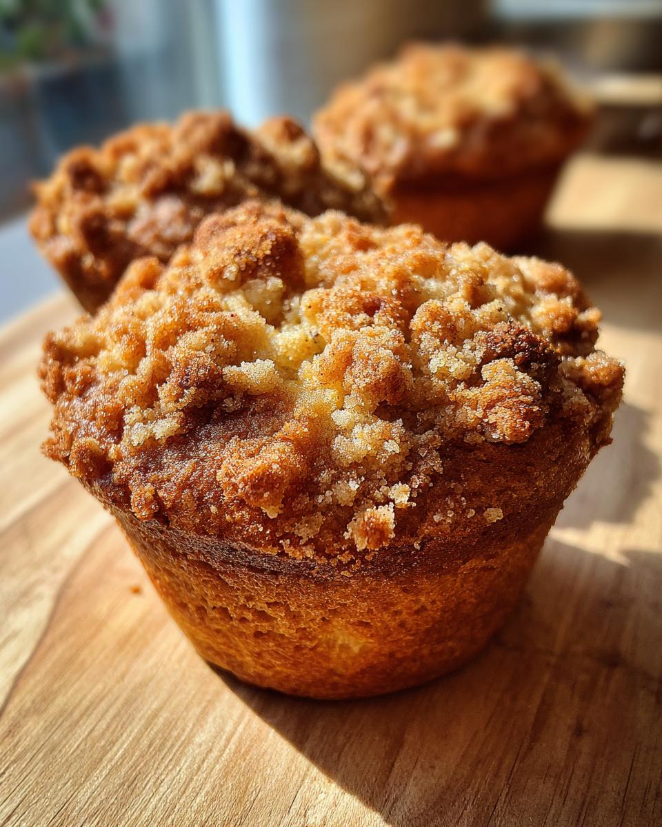 Soft Apple Crumble Muffins