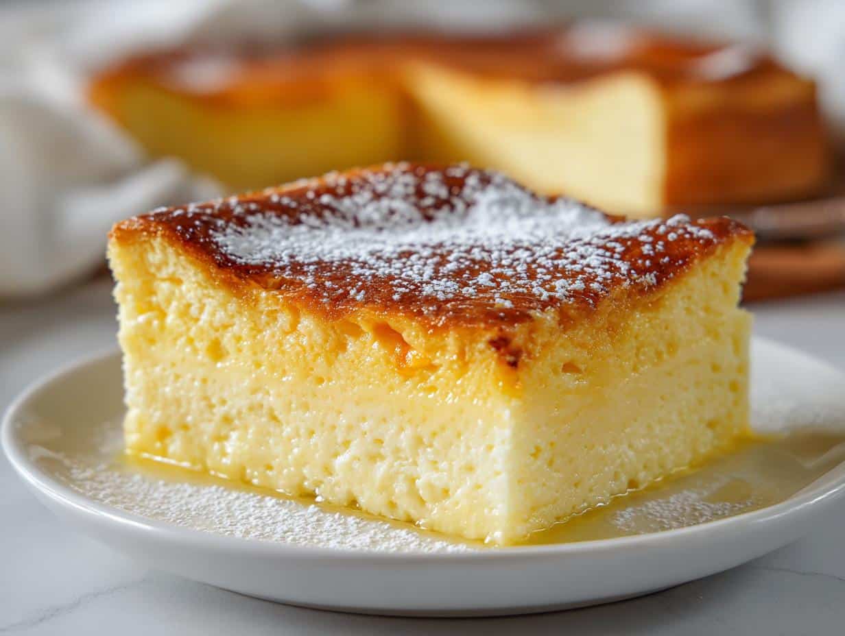 Vanilla Magic Custard Cake - detail 1