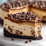 no bake brownie peanut butter cheesecake
