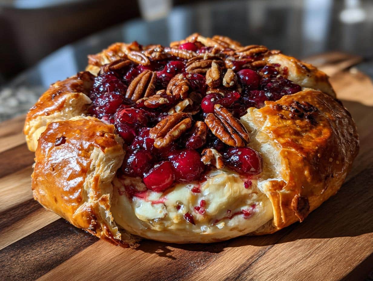 CRANBERRY PECAN BAKED BRIE - detail 1
