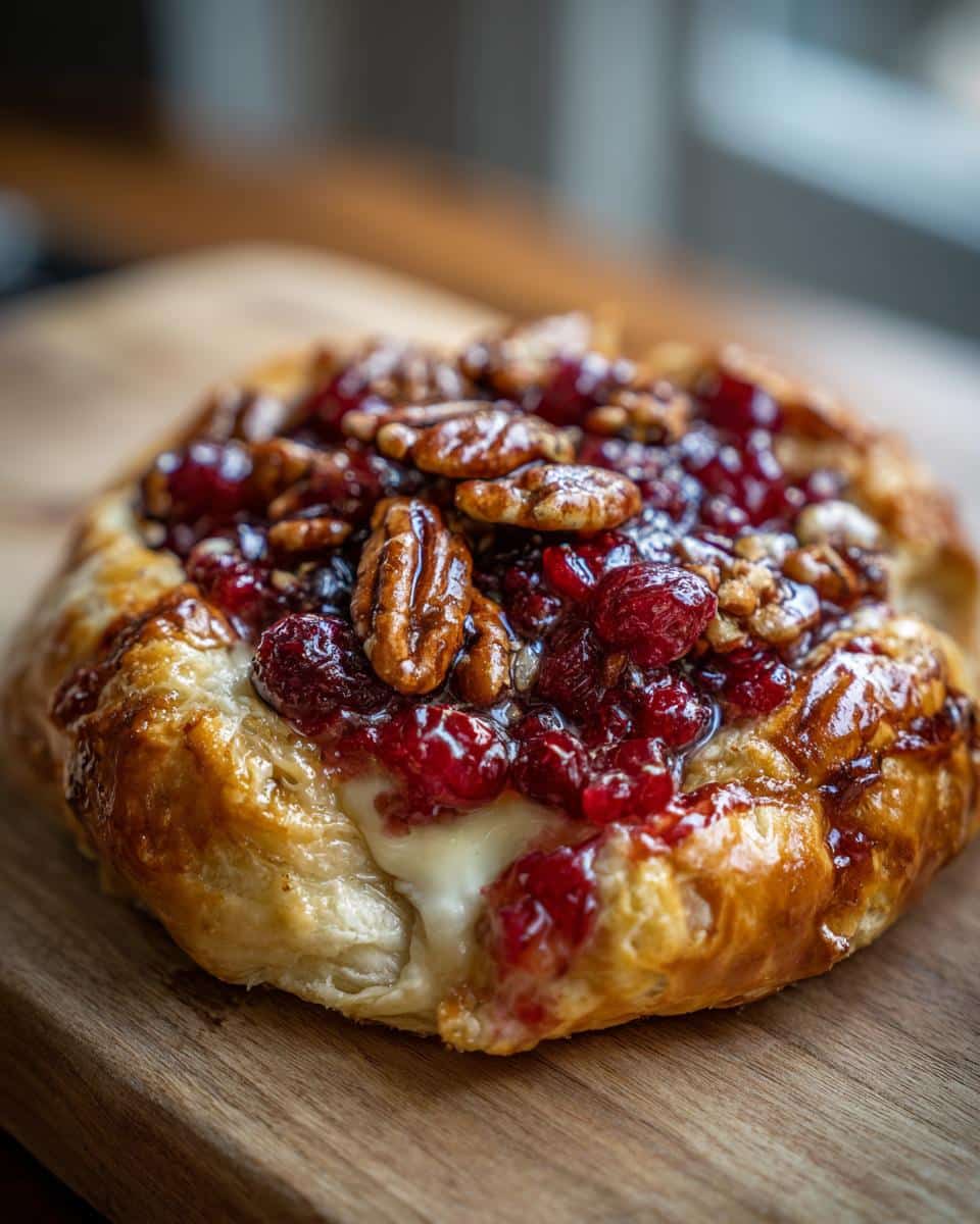 CRANBERRY PECAN BAKED BRIE