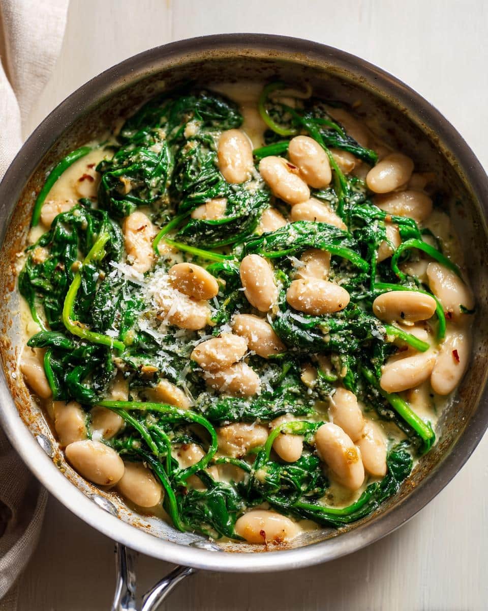 Creamy Tuscan White Bean Skillet