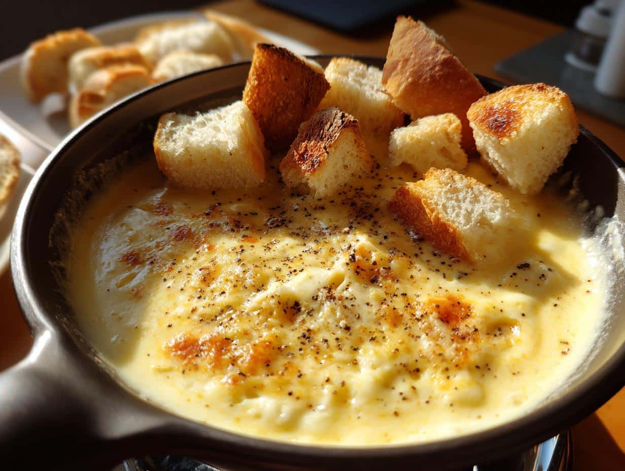 Gruyere Cheese Fondue - detail 1