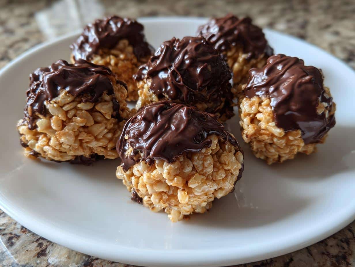 Peanut Butter Balls with Rice Krispies - detail 1