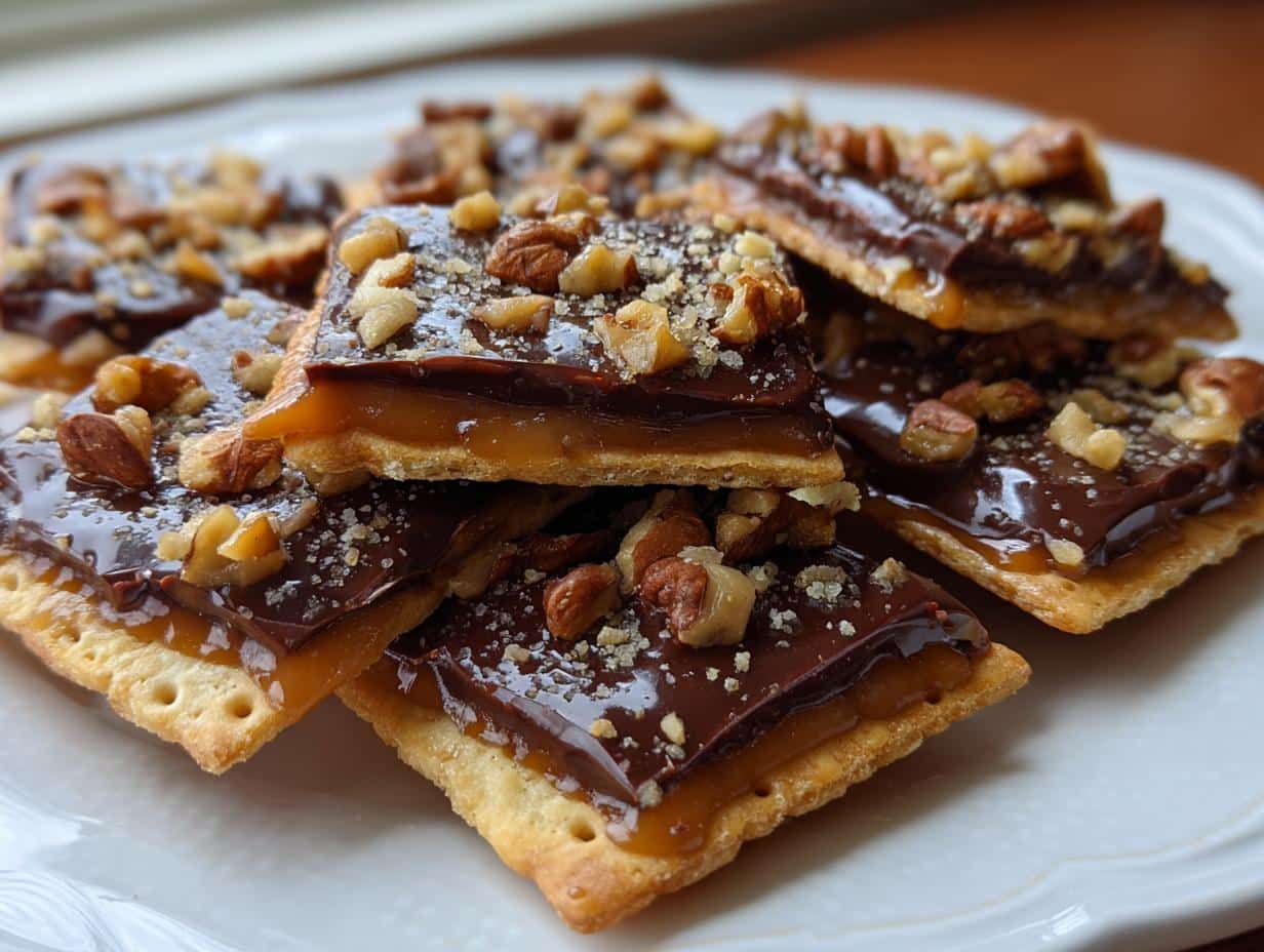 Saltine Cracker Toffee - detail 1